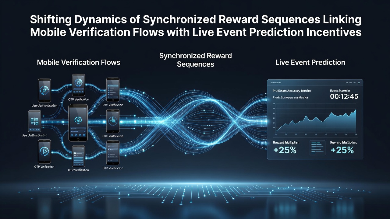 Illustration der Synchronisation zwischen mobiler Verifizierung und Belohnungssequenzen bei Live-Event-Prognosen