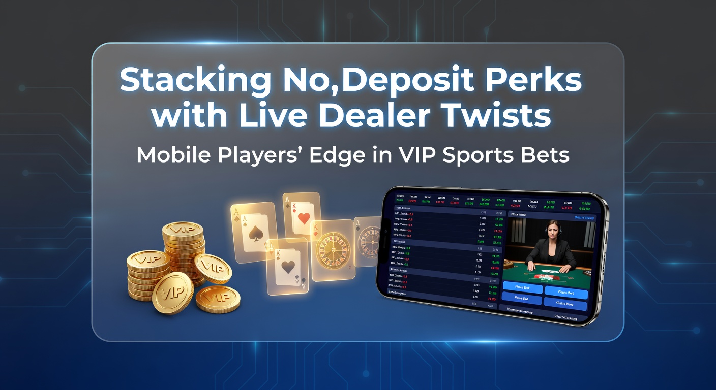 VIP-Sportwetten-App auf Smartphone mit Live-Dealer-Integration und gestapelten Bonus-Symbolen